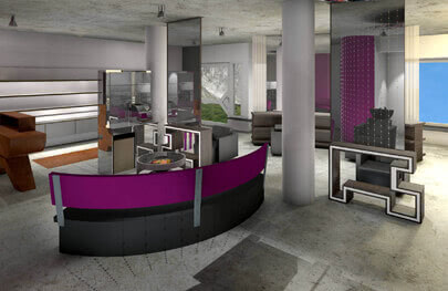 Galerie (Friseursalon, Sonderanfertigung)